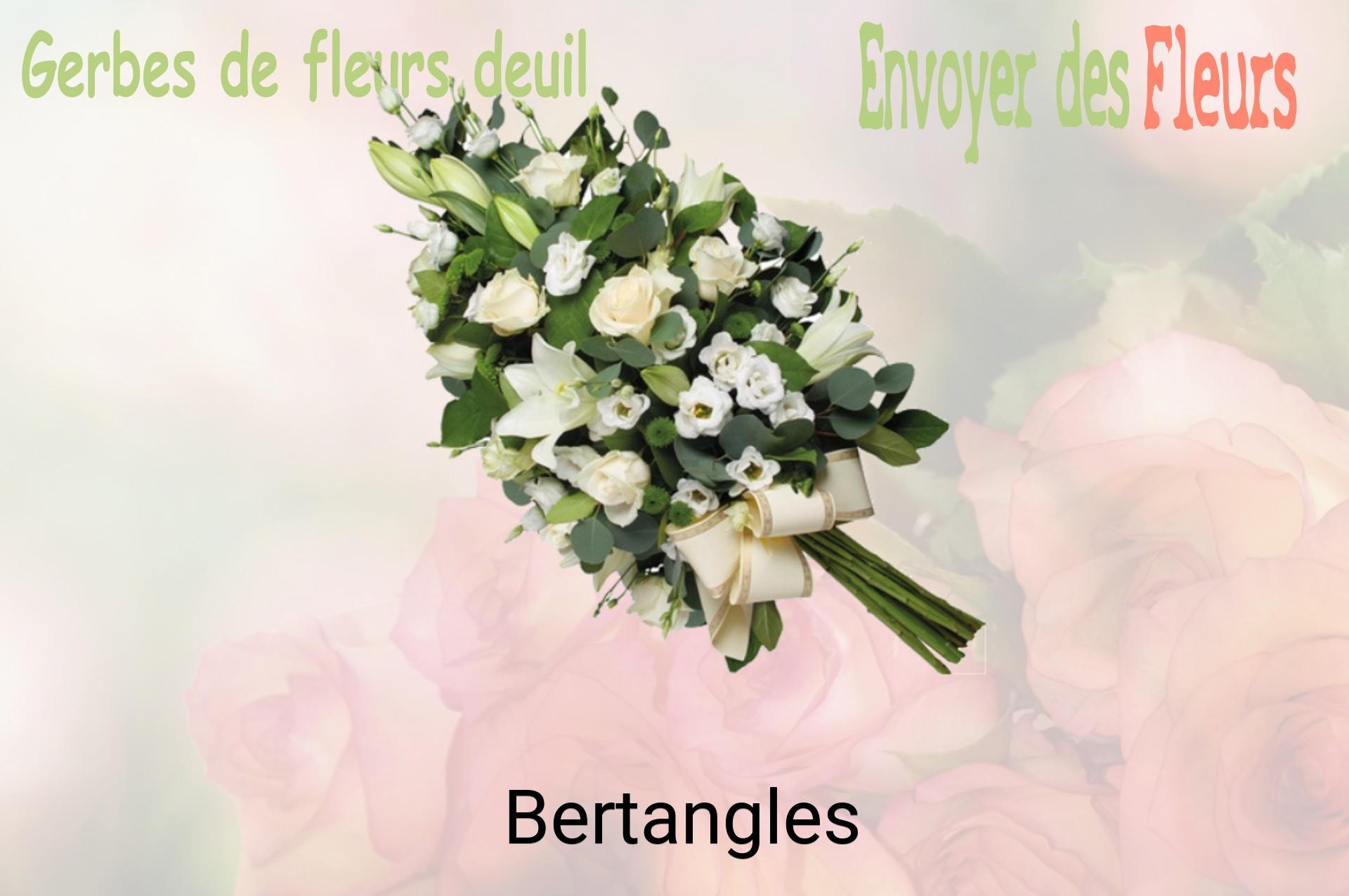 Gerbe de fleurs de deuil livrée à Bertangles